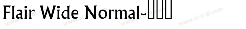 Flair Wide Normal字体转换